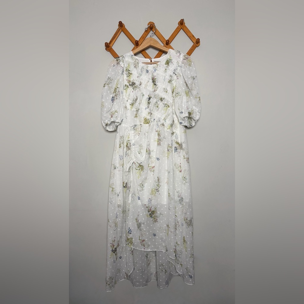 NWT AllSaints Skeleton Floral Midi Dress Whimsigoth Steampunk Cottagecore 6US